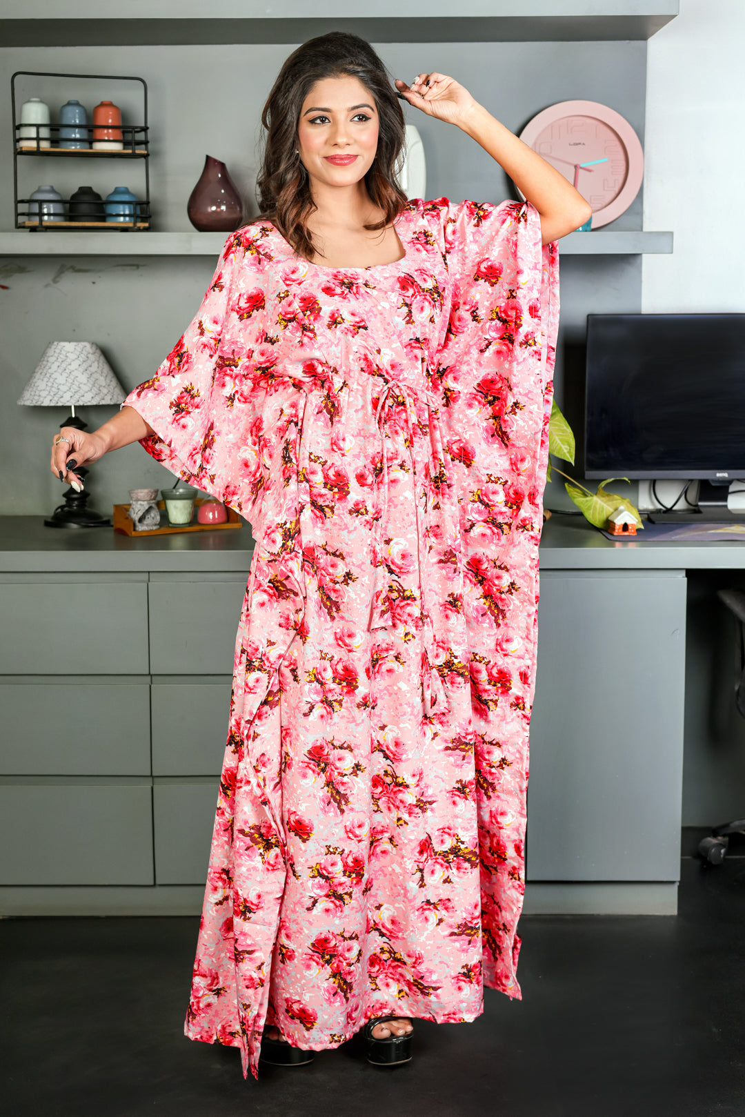 Blushing Bloom maternity Kaftan