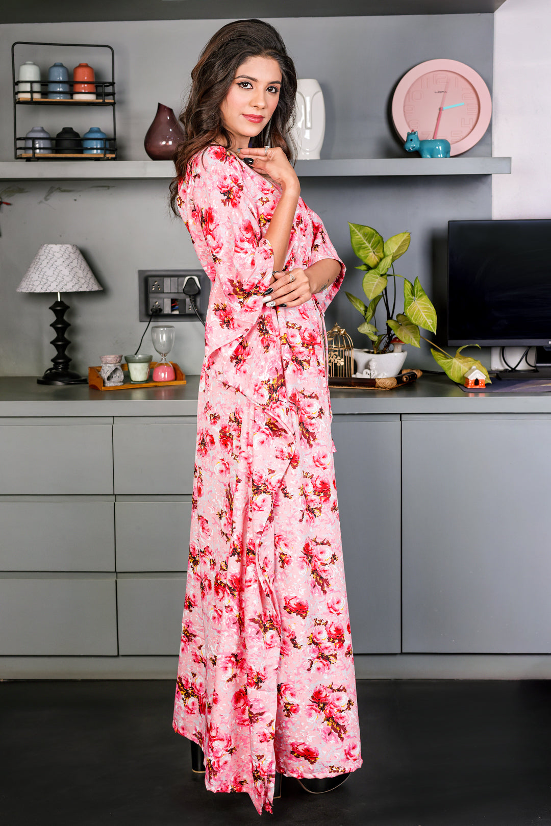 Blushing Bloom maternity Kaftan