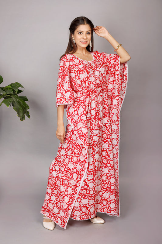 RED ELEGANCE KAFTAN