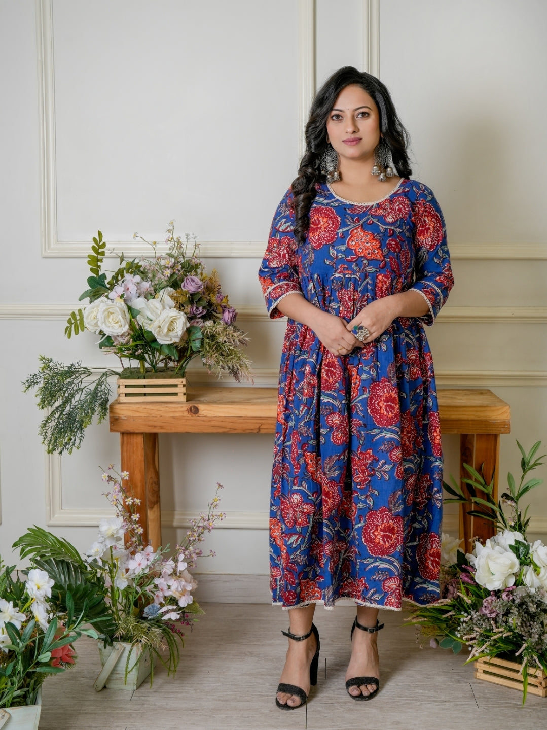 Midnight Charm Maternity Kurti
