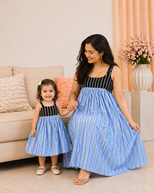 Lavender Bloom Mommy & Me Matching Dress Set
