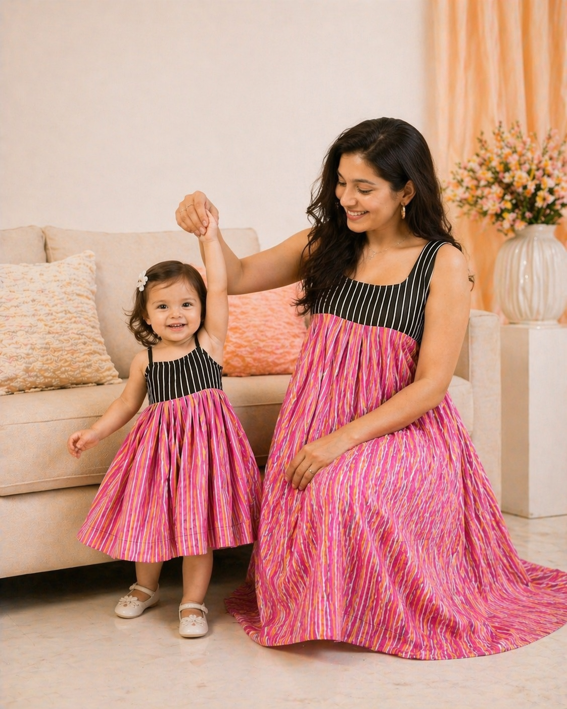 The Blush Harmony Mom & Me Dress Set