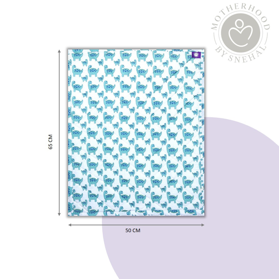 Baby Nappy Changing Mat Combo – Pack of 2 (Pink Dino + Teal Dino)