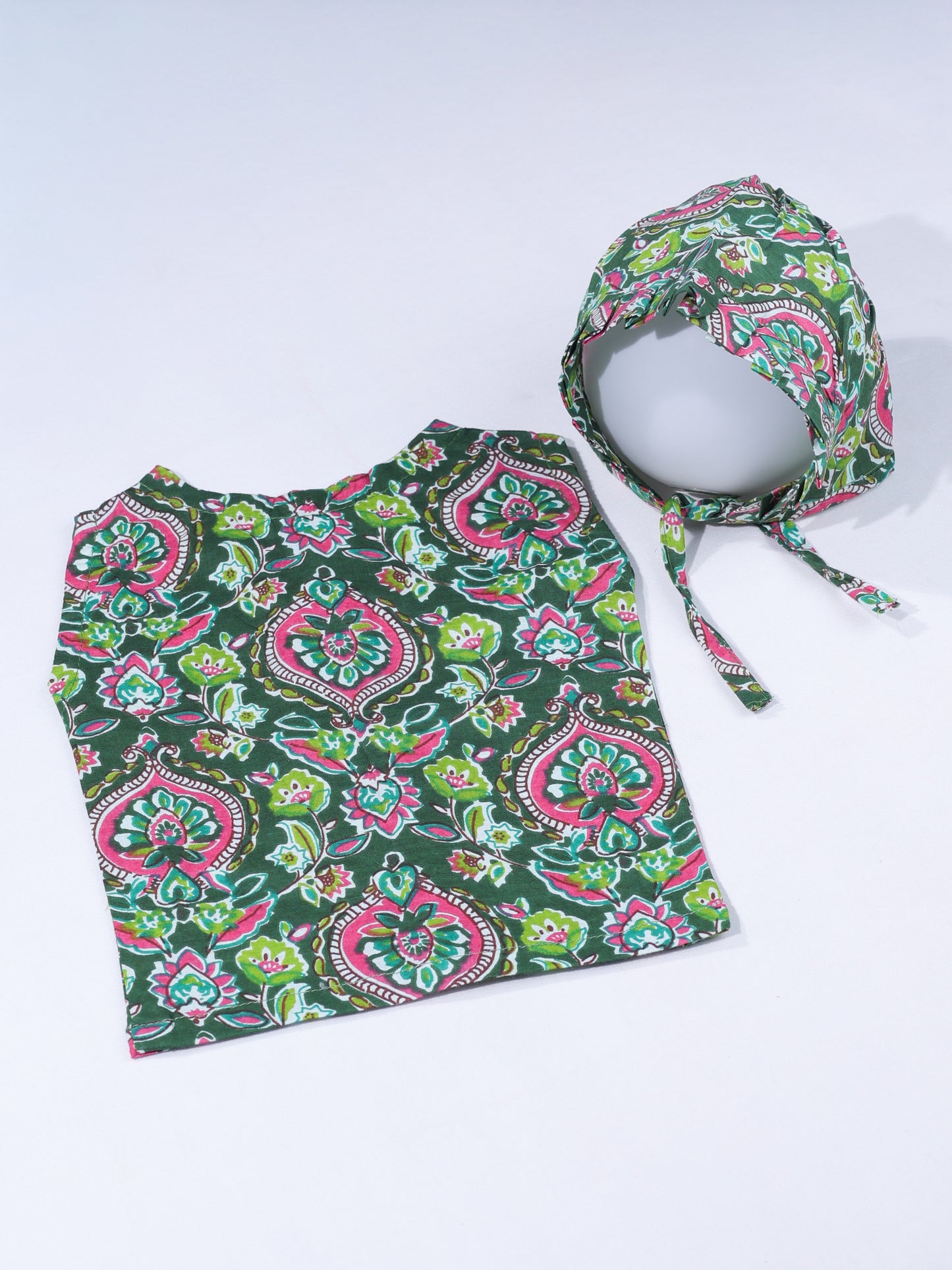 Nature’s Nurture – Newborn Cotton Dress & Bonnet Set