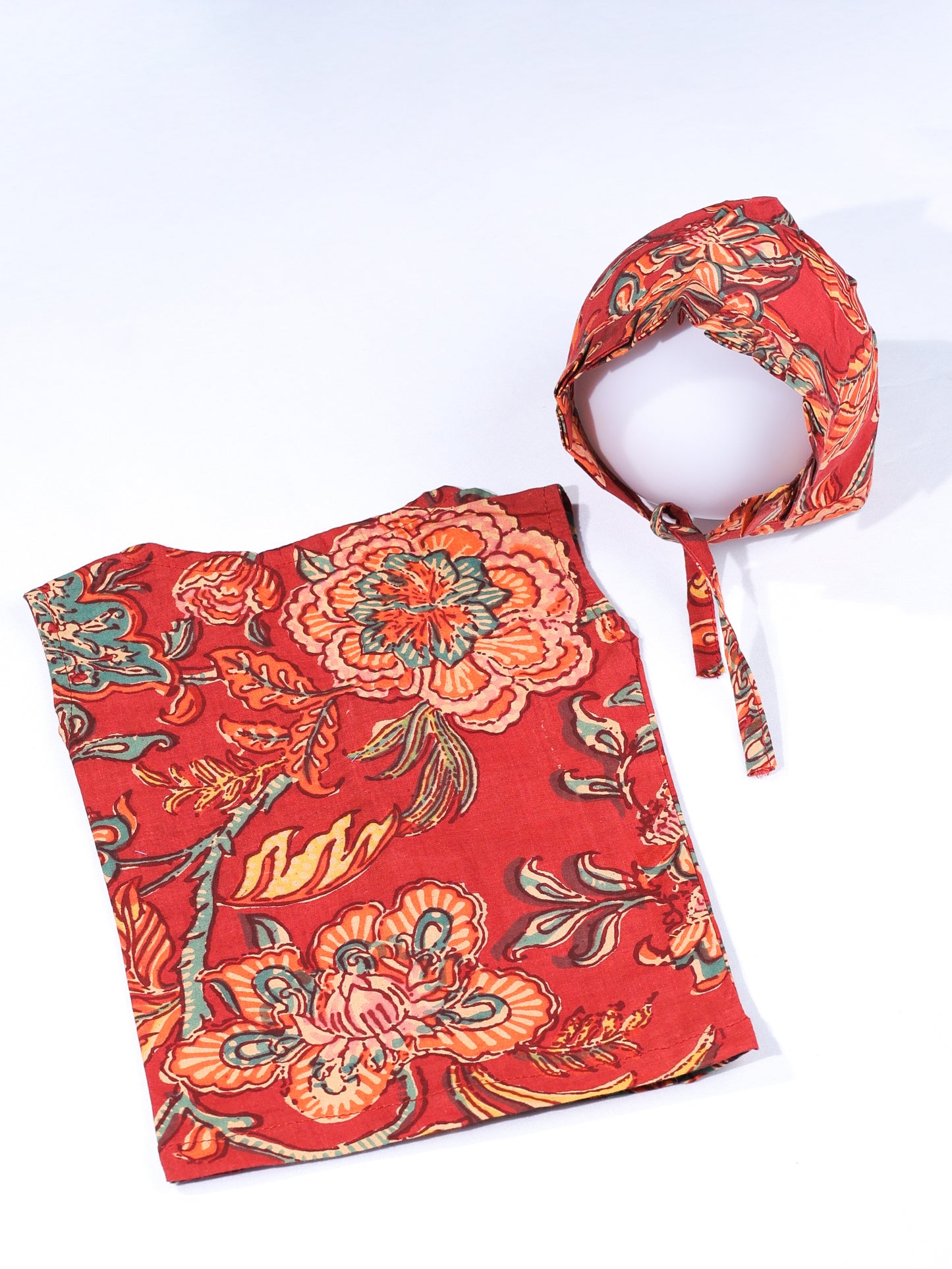 Indian Kalamkari Print Newborn Outfit