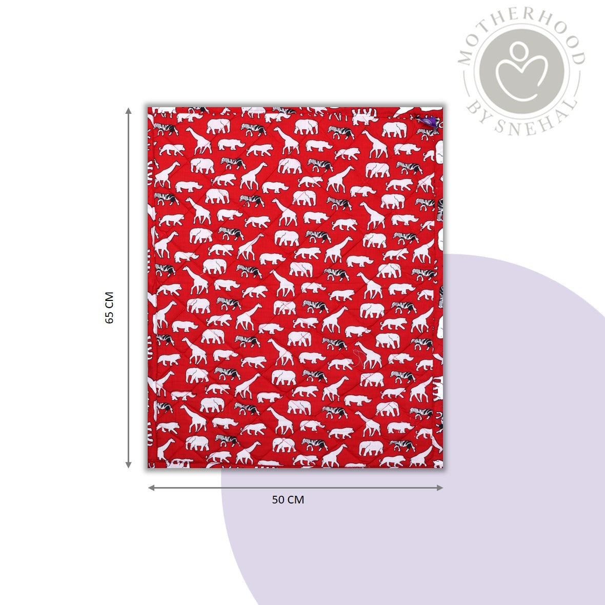 Cotton Baby Nappy Changing Mat Combo – Pack of 3 (Red + Pink Dino + Teal Yellow Car)