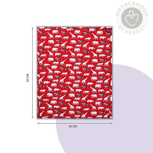 Baby Nappy Changing Mat Combo – Pack of 2 (Red + Teal Yellow Car)