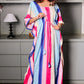 Rainbow Bloom Maternity Kaftan