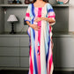 Rainbow Bloom Maternity Kaftan