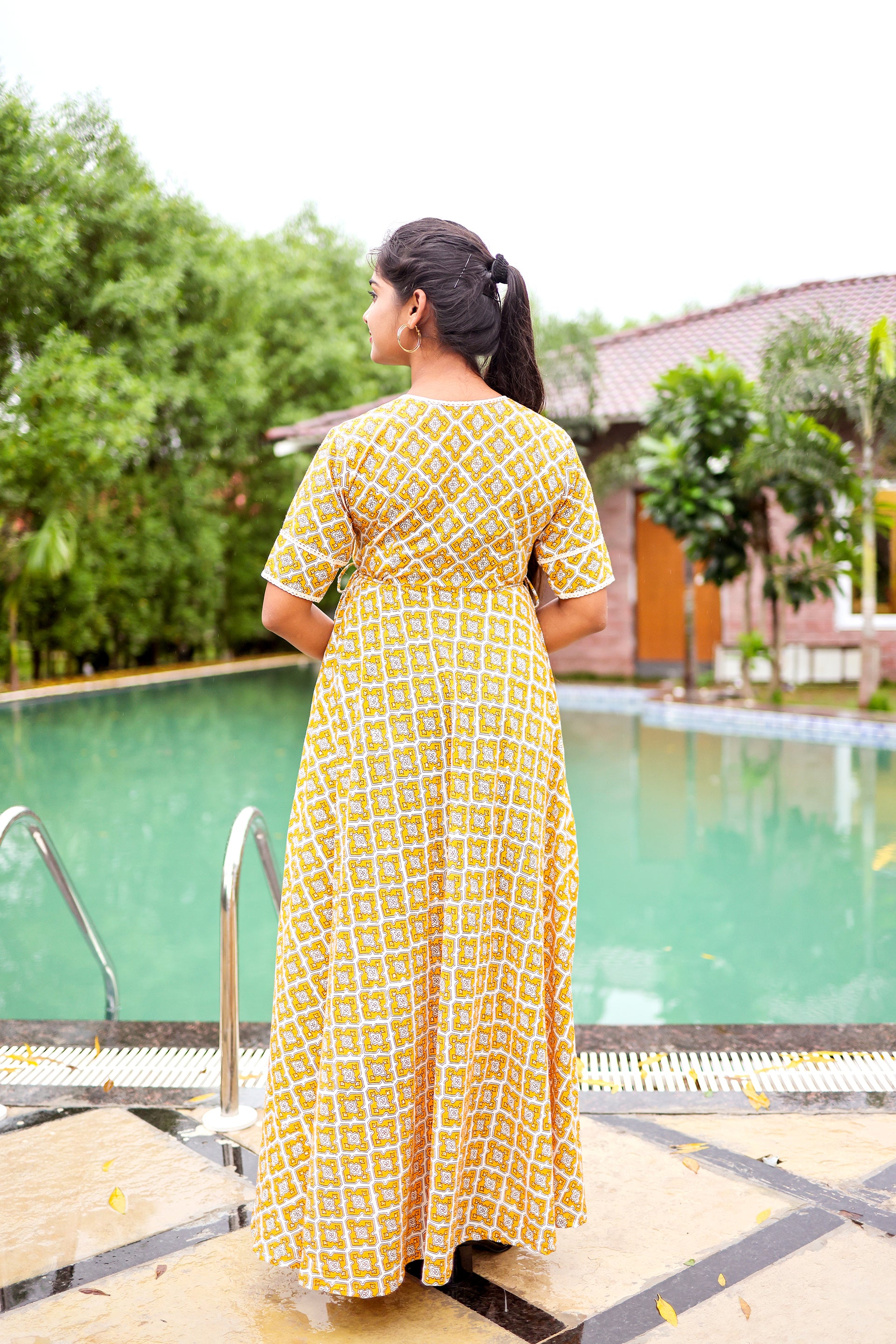 Yellow sun-shine Maxi Dress