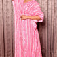 Pink Strip Kaftan