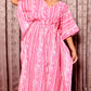 Pink Strip Kaftan