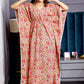 Beige floral love maternity kaftan