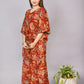 Matching Terracotta Hand block print Mom & Baby Outfit