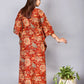 Matching Terracotta Hand block print Mom & Baby Outfit