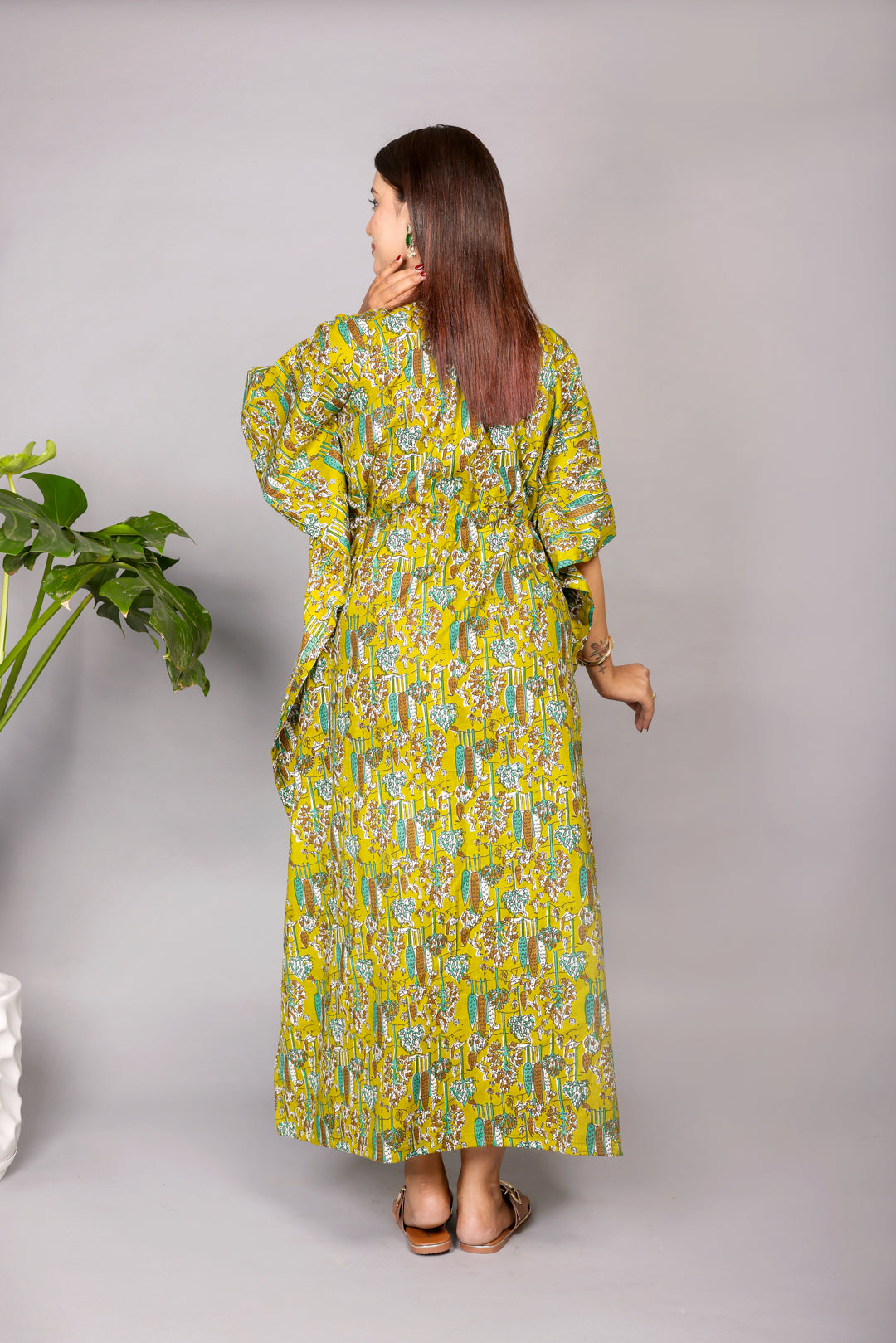 LEAFY FRESH KAFTAN