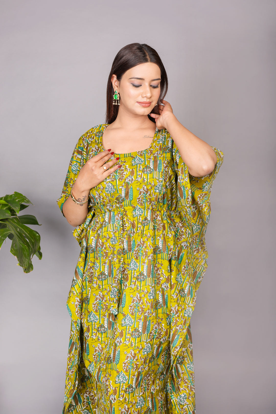 LEAFY FRESH KAFTAN