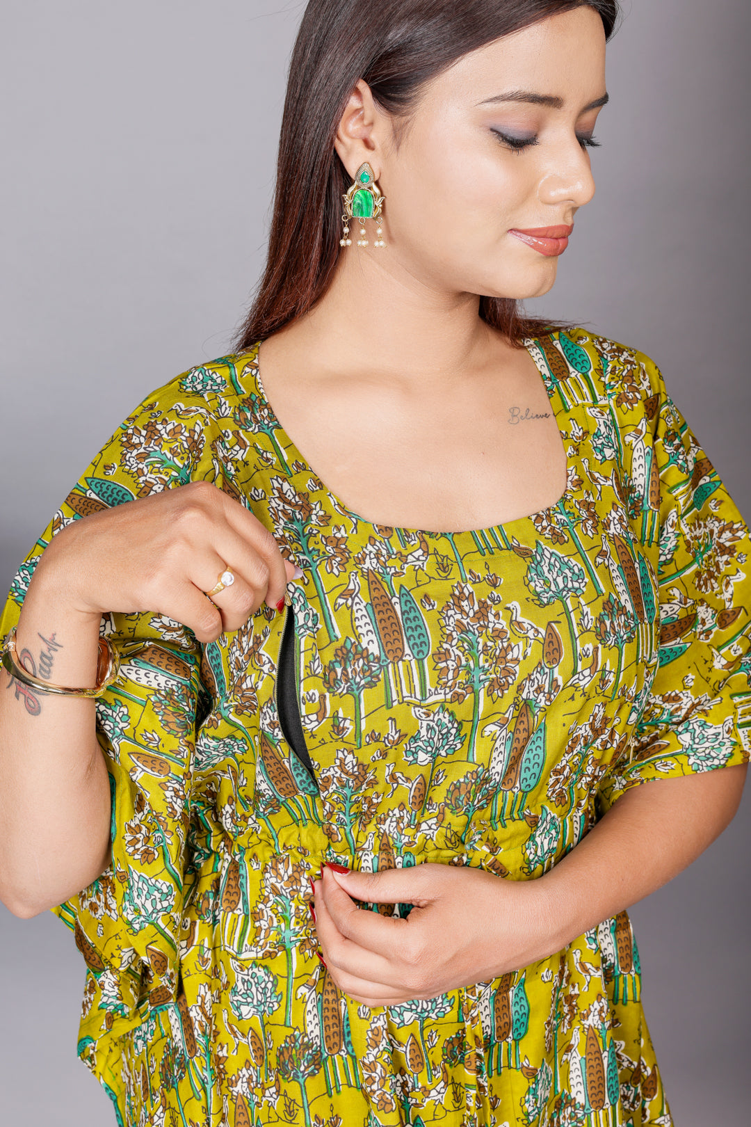 LEAFY FRESH KAFTAN