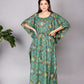 Green Bloom Kaftan