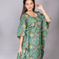 Green Bloom Kaftan