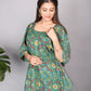 Green Bloom Kaftan