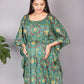 Green Bloom Kaftan