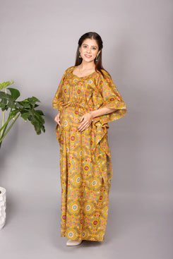 YELLOW BLOOM KAFTAN