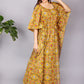 YELLOW BLOOM KAFTAN