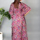 purple leaf kaftan