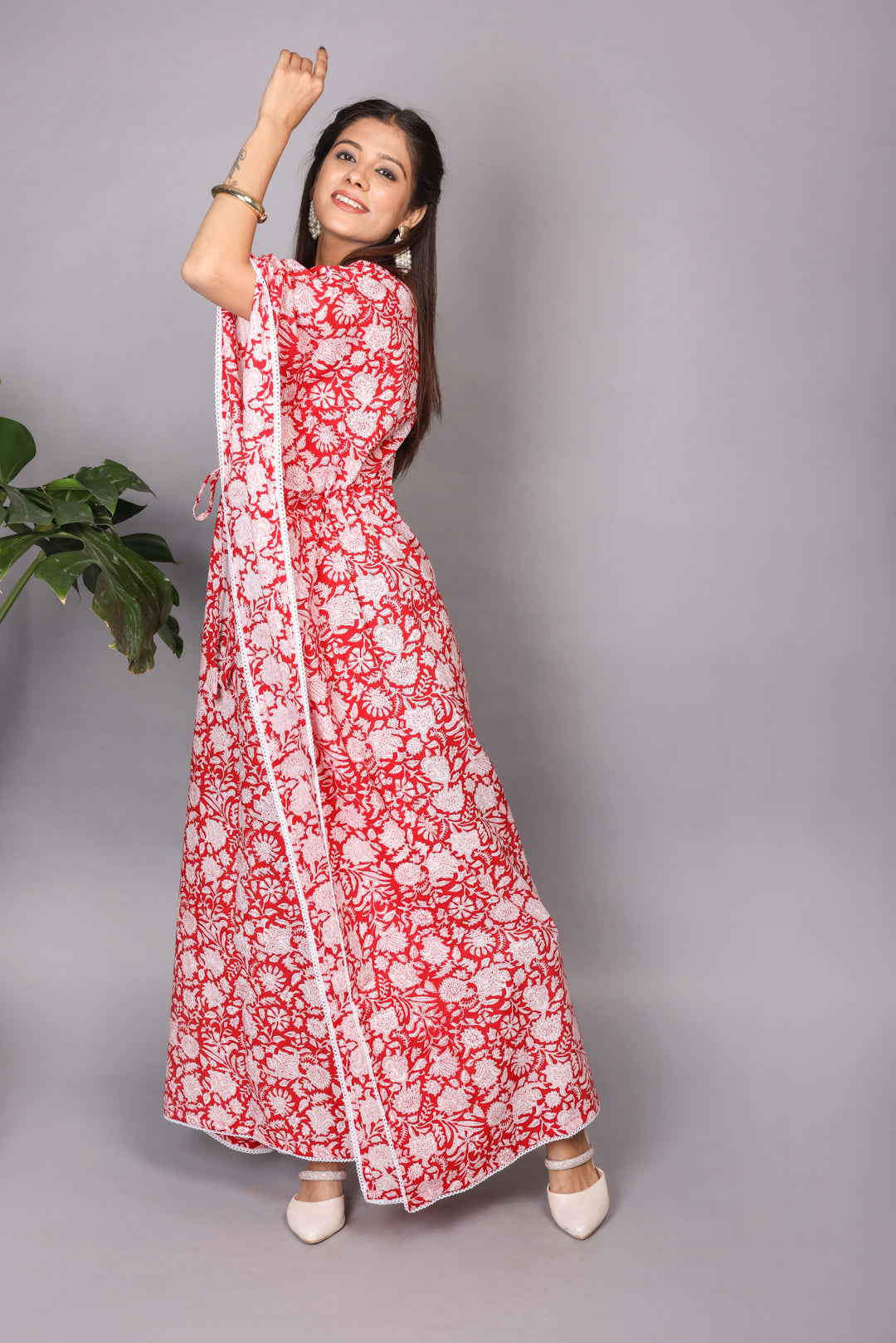 RED ELEGANCE KAFTAN
