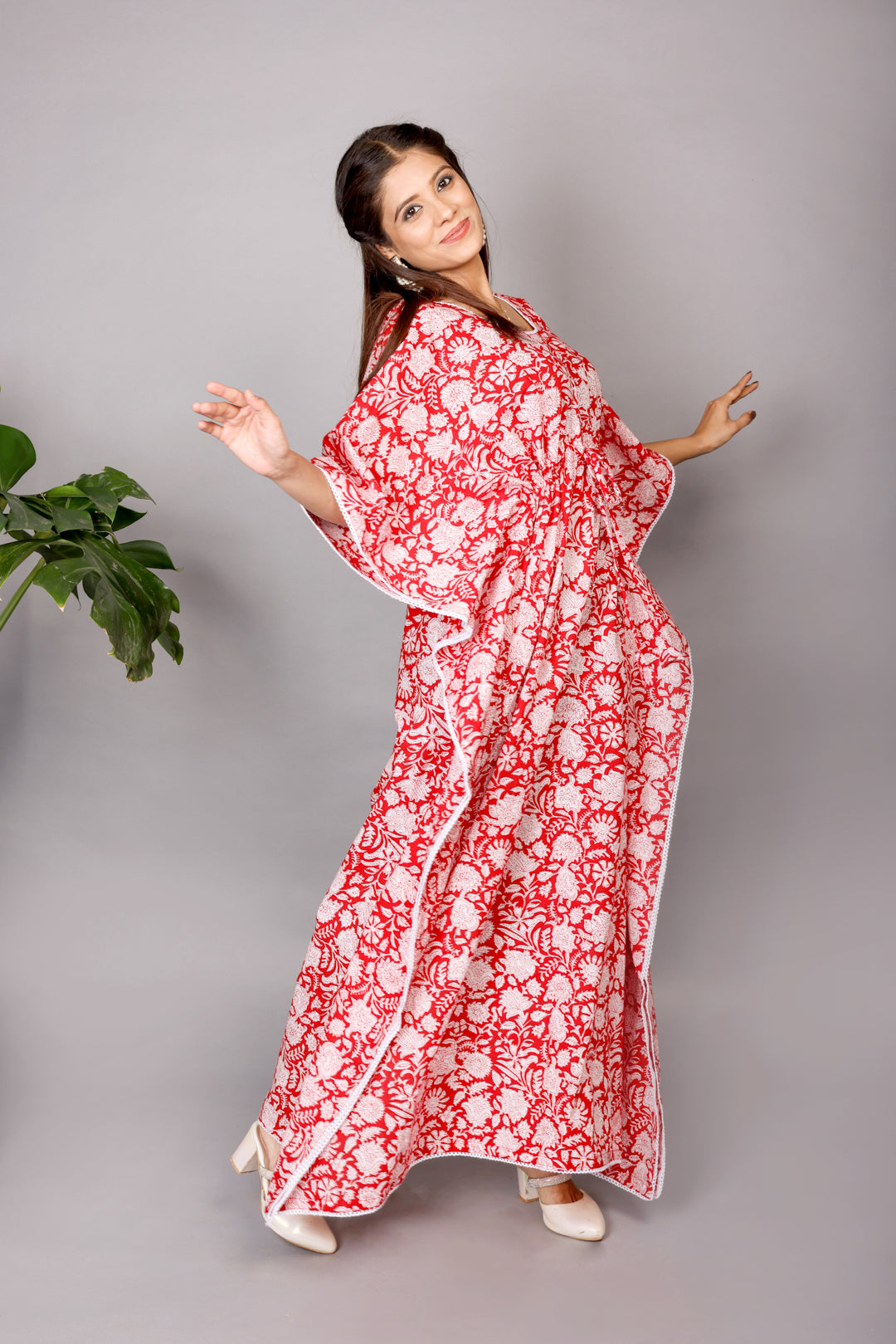 RED ELEGANCE KAFTAN