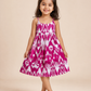 Pink Twirl Ikat Dress