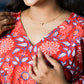 cherry red maternity Kaftan
