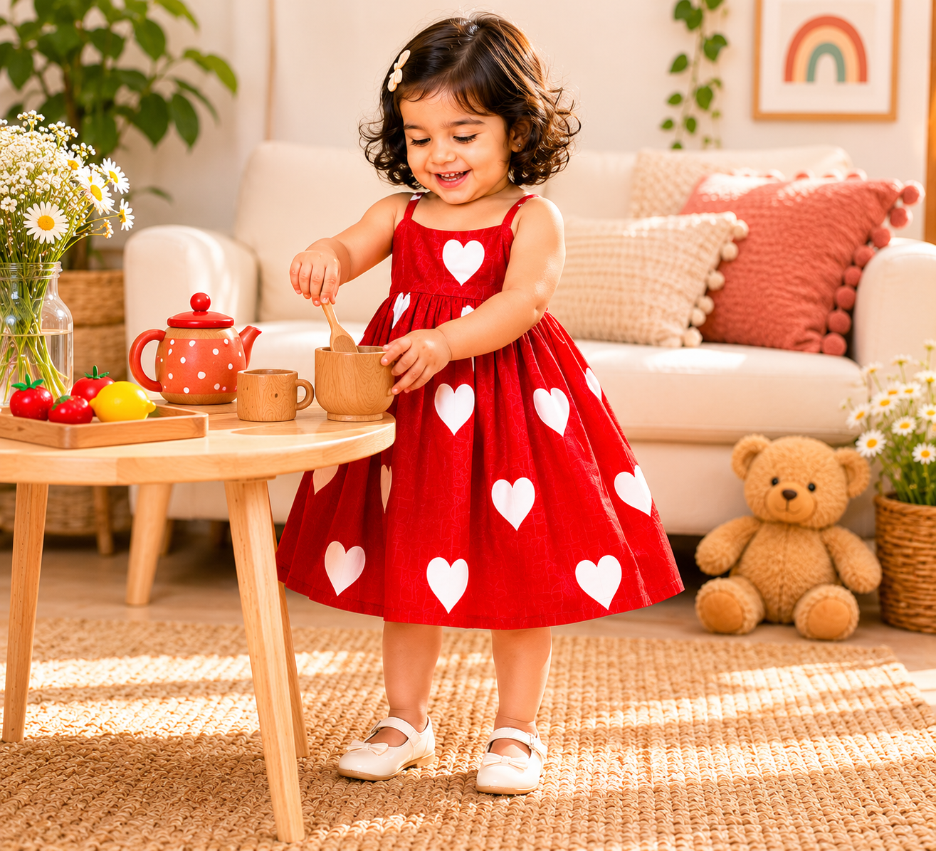 Red Heart Toddler Twirl Dress