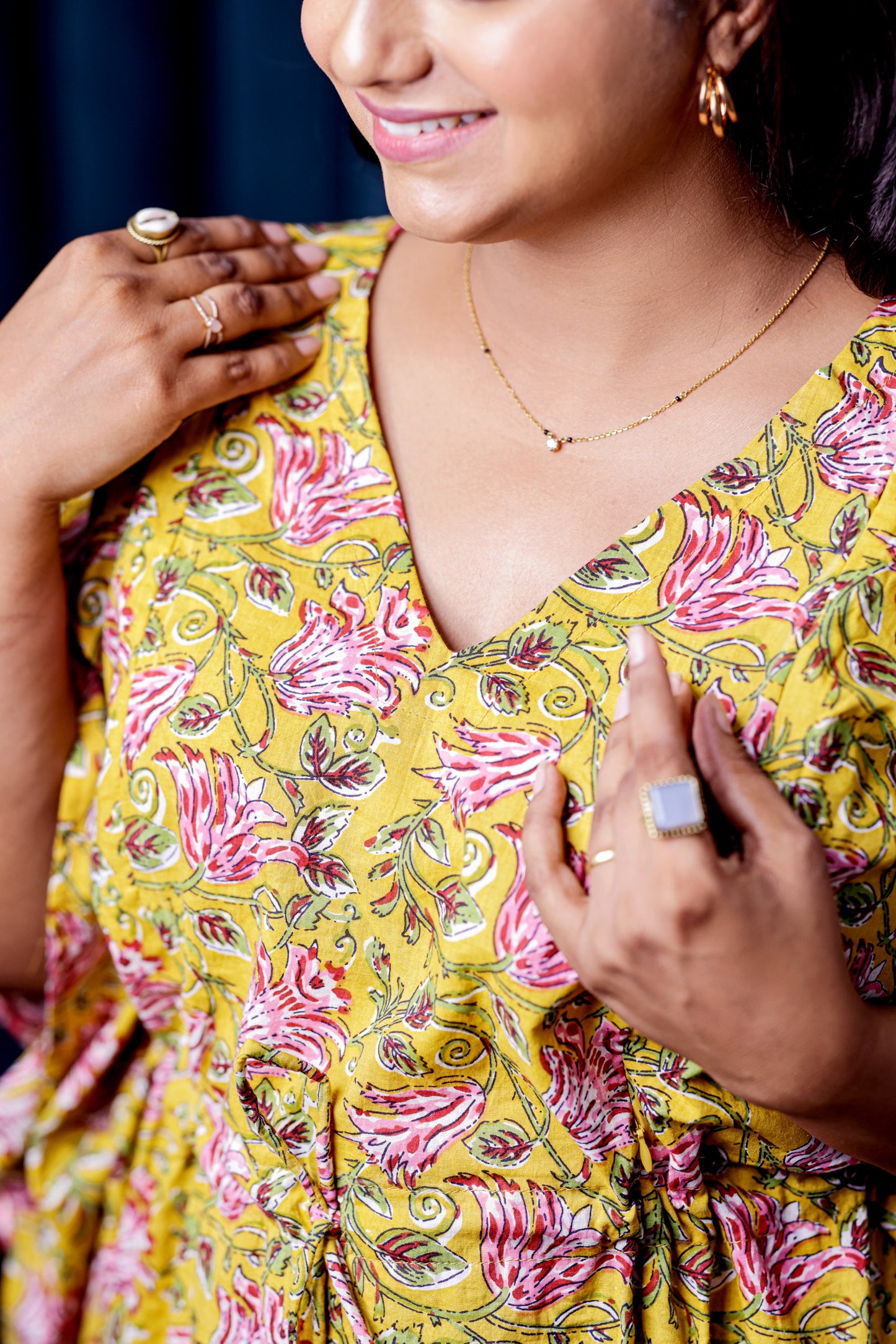 Sunshine yellow maternity Kaftan