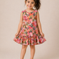 Floral Breeze A-Line Dress for Girls