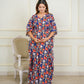 Ocean blue maternity kaftan