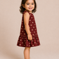 Maroon Dot Twirl Dress