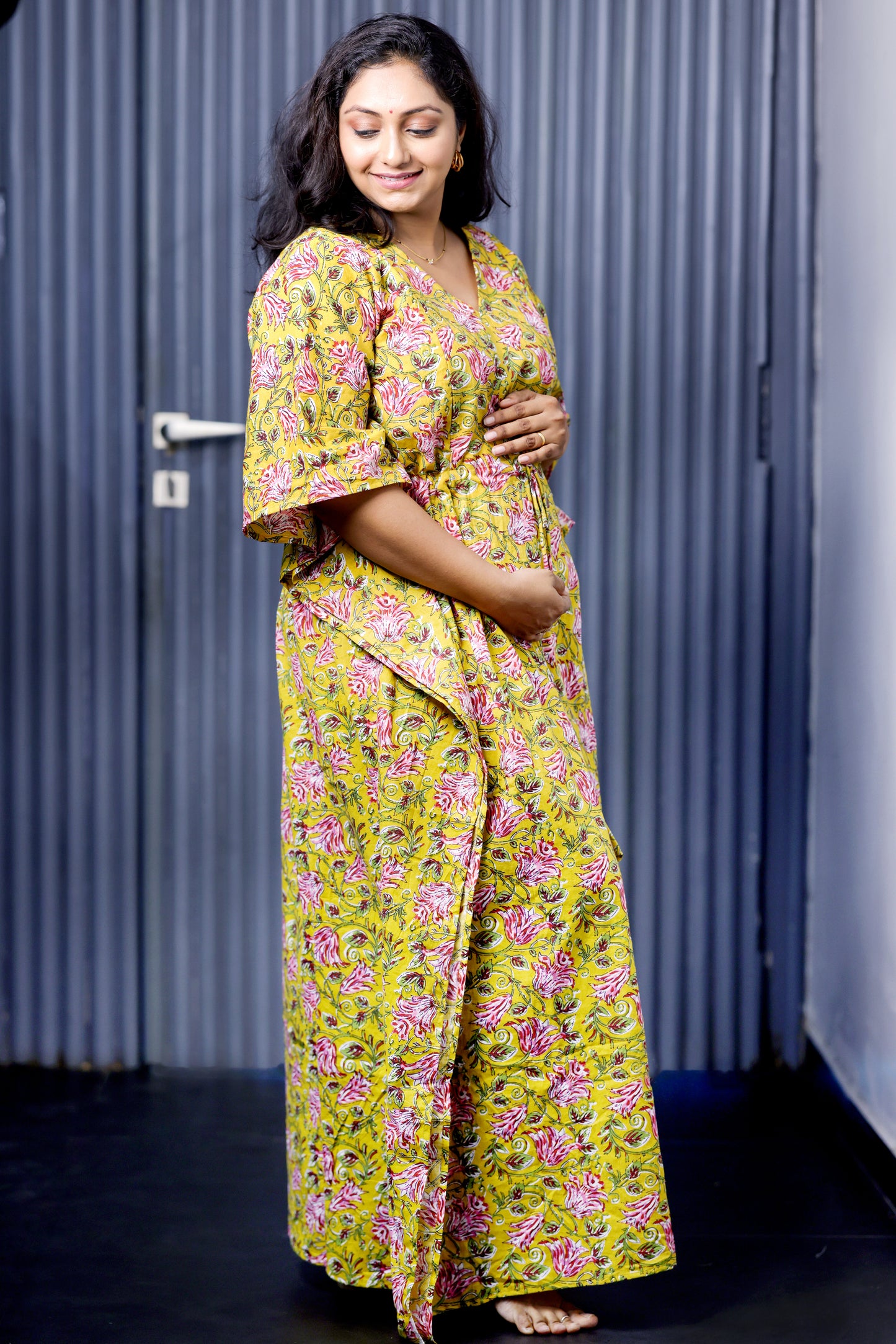 Sunshine yellow maternity Kaftan