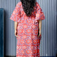 cherry red maternity Kaftan