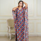 Ocean blue maternity kaftan