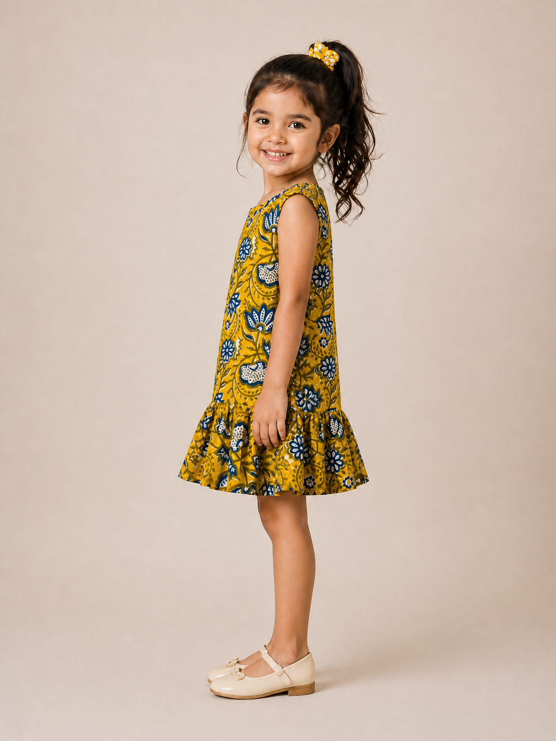 Sunshine Bloom Ruffle Dress