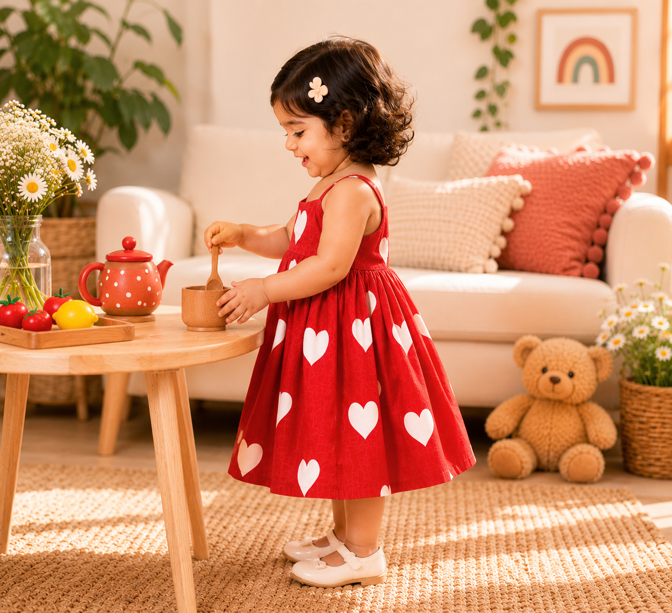 Red Heart Toddler Twirl Dress