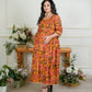 Mustard Delight Maternity Kurti