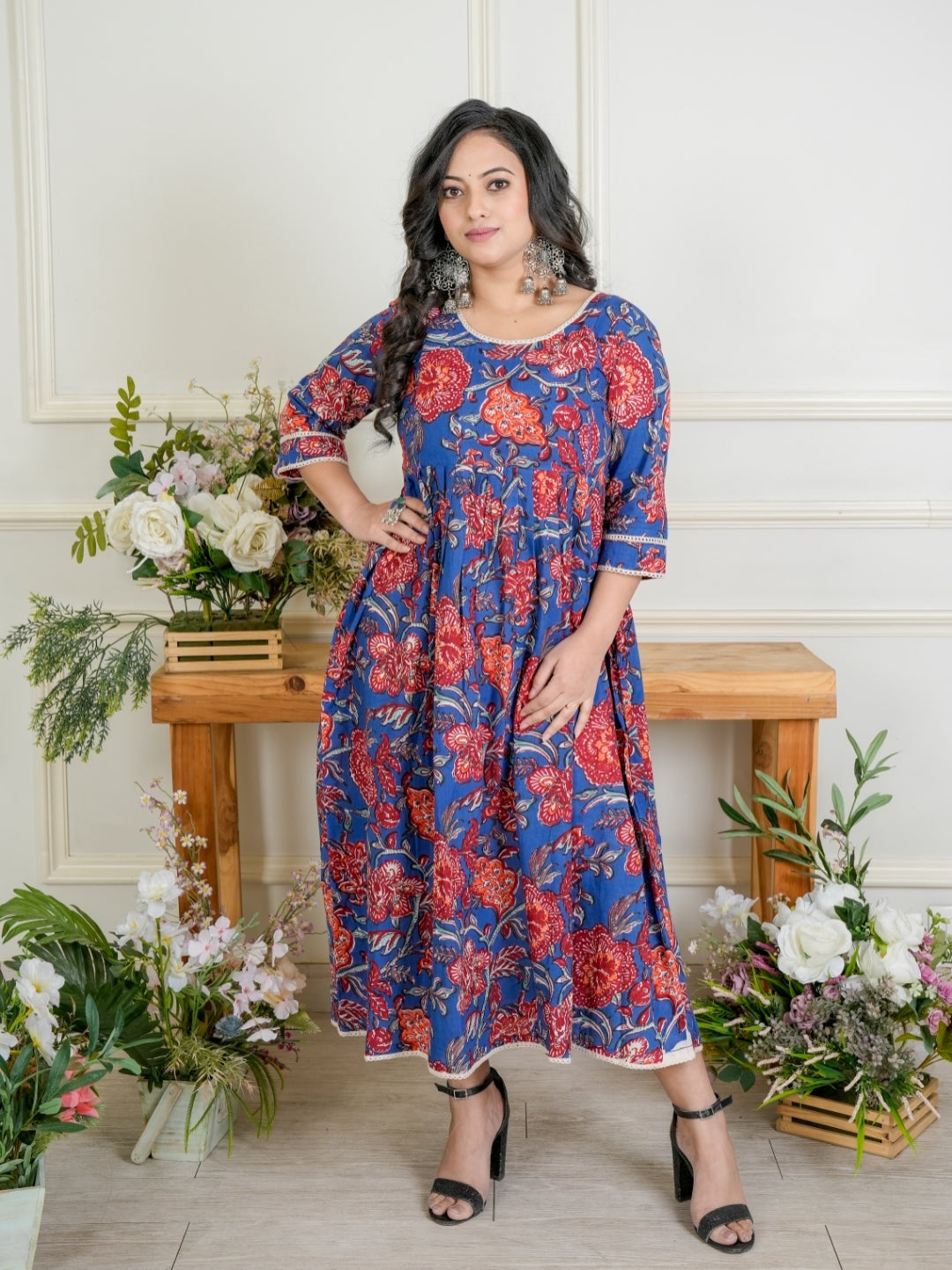 Midnight Charm Maternity Kurti