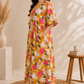 Mustard Floral Home Dress