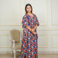 Ocean blue maternity kaftan