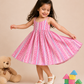 Pink Stripe Twirl Dress