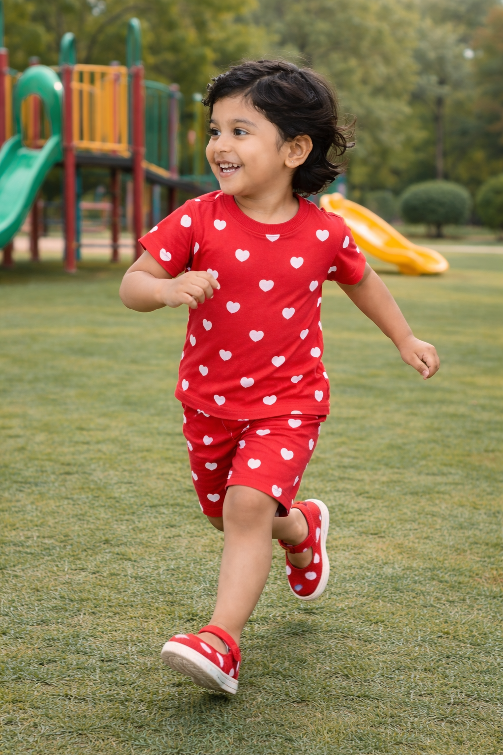 Unisex Kids Red Outfit – Bold & Comfortable