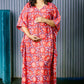 cherry red maternity Kaftan